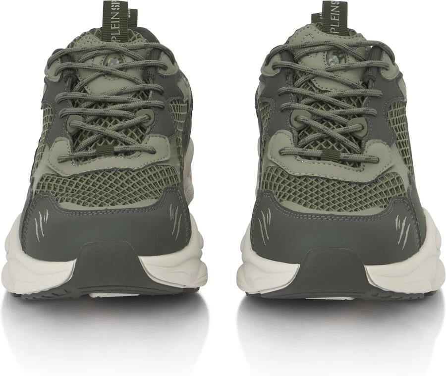 Plein Sport Sneakers laag 'Track King' grijs donkergroen wit - Foto 2