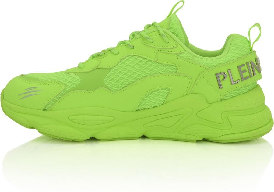 Plein Sport Sneakers laag 'Track King' limoen