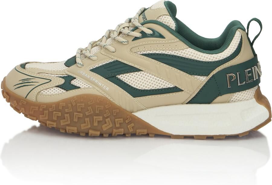 Plein Sport Sneakers laag 'Urban Sprinter' beige lichtbeige groen