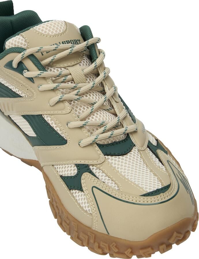 Plein Sport Sneakers laag 'Urban Sprinter' beige lichtbeige groen - Foto 4