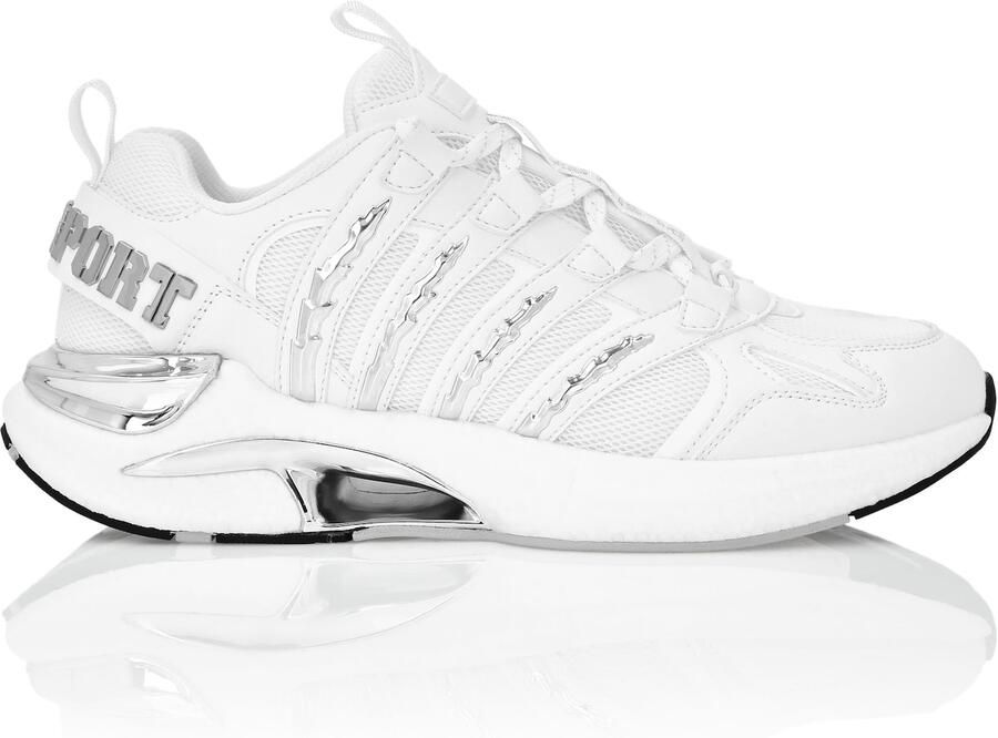 Plein Sport Sneakers laag zilver wit