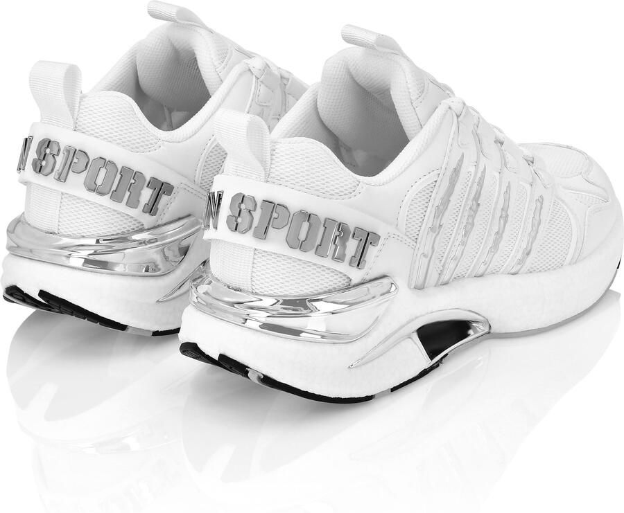 Plein Sport Sneakers laag zilver wit - Foto 3