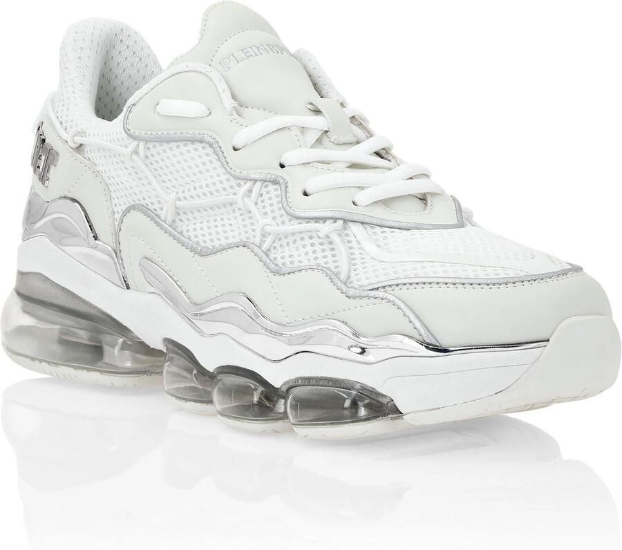 Plein Sport Sneakers laag zilver wit