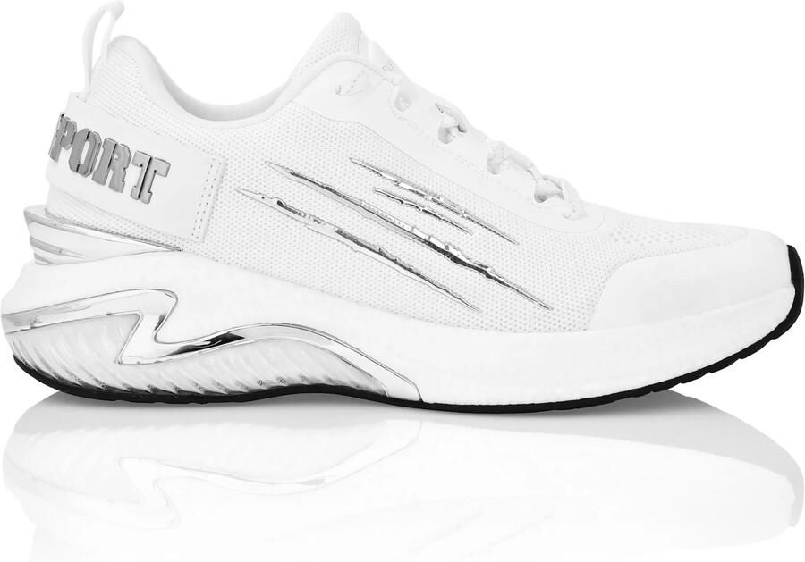 Plein Sport Sneakers laag zilver wit - Foto 3