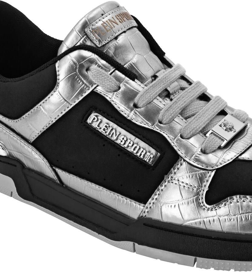 Plein Sport Sneakers laag zilvergrijs zwart - Foto 2