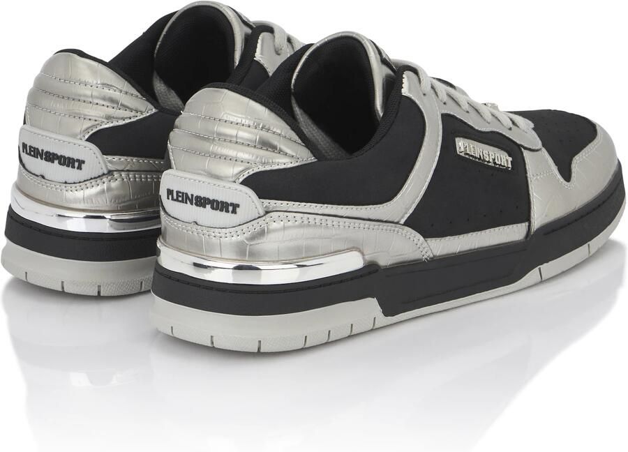 Plein Sport Sneakers laag zilvergrijs zwart - Foto 4