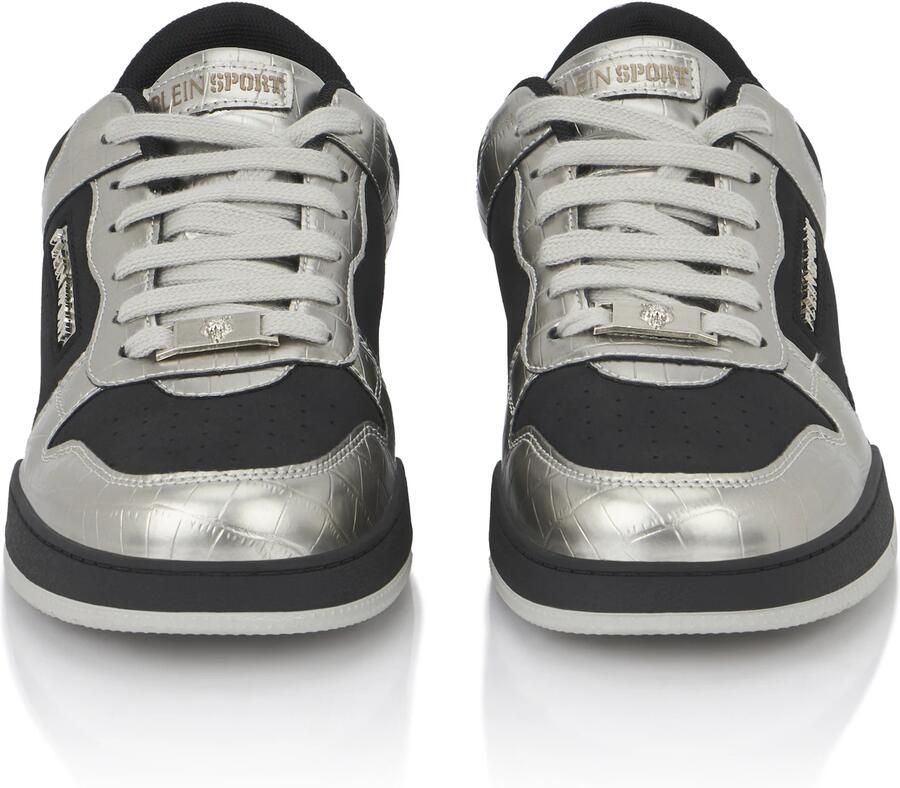 Plein Sport Sneakers laag zilvergrijs zwart - Foto 3