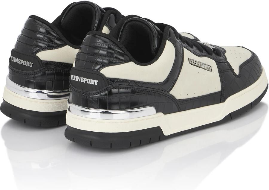 Plein Sport Sneakers laag zwart wit offwhite - Foto 4