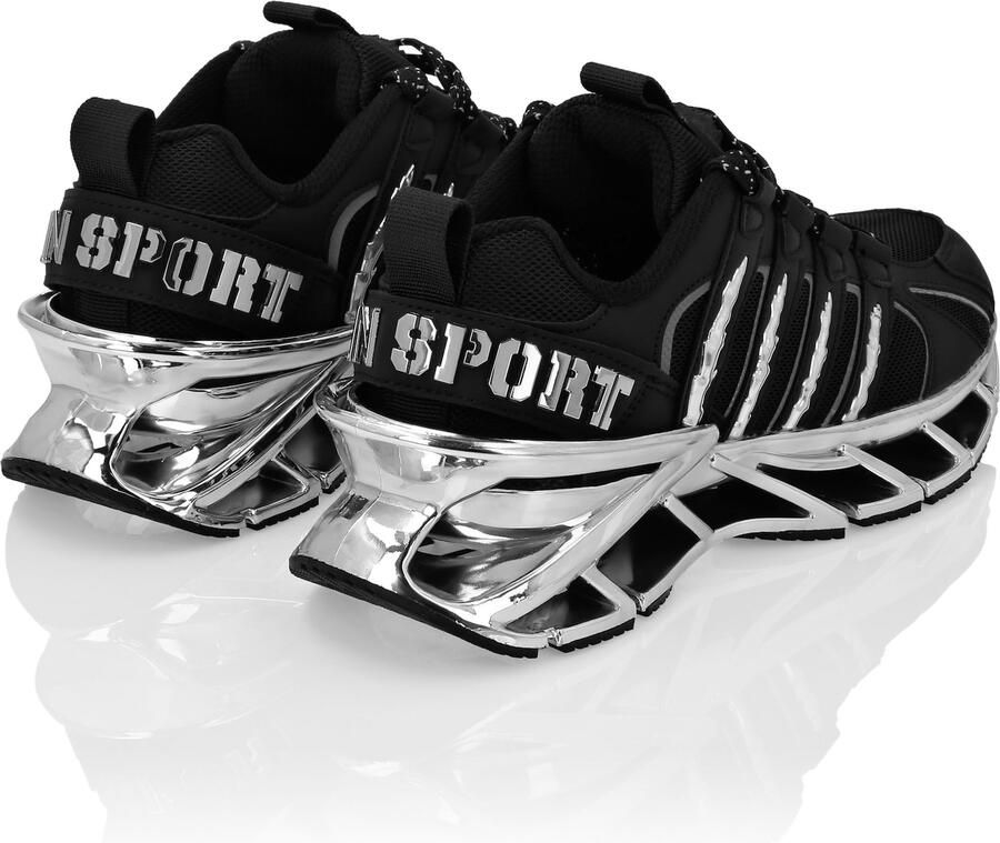 Plein Sport Sneakers laag zwart zilver - Foto 4