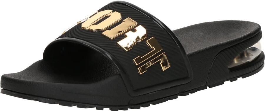 Plein Sport Strand- badschoen 'AERO' goud zwart