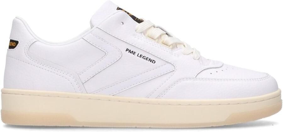 PME Legend Sneakers laag 'Porter sneaker in leather' wit