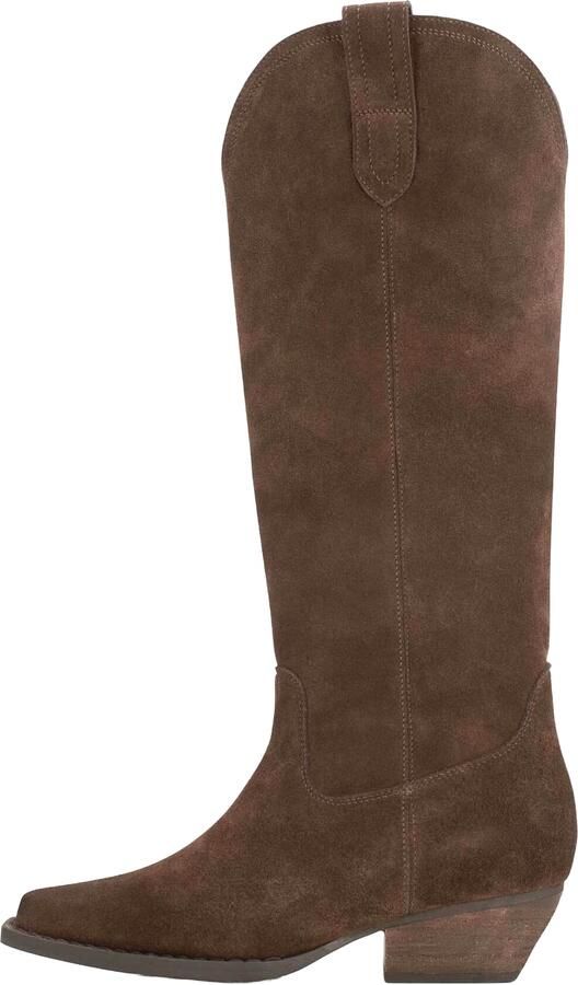 POELMAN PS Dana laarzen dark brown Suede Dames