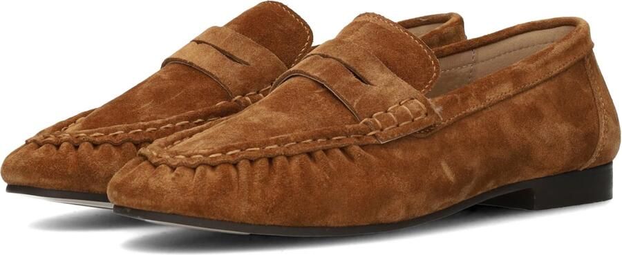Poelman Sammy loafers met panterprint cognac - Foto 8