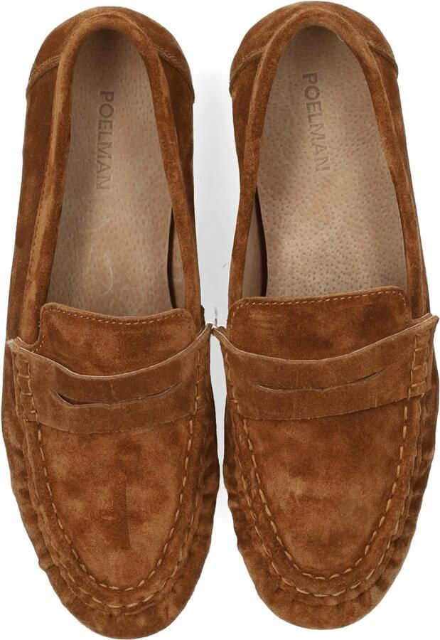 Poelman Sammy loafers met panterprint cognac - Foto 4