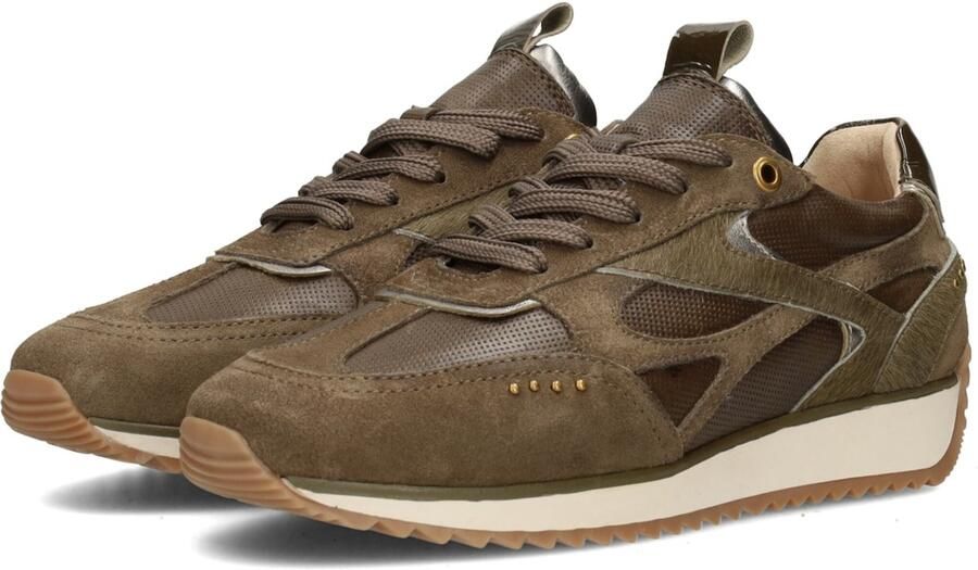 POSH by Poelman Sneakers Valeria 79 Grijs Olijfgroen - Foto 7
