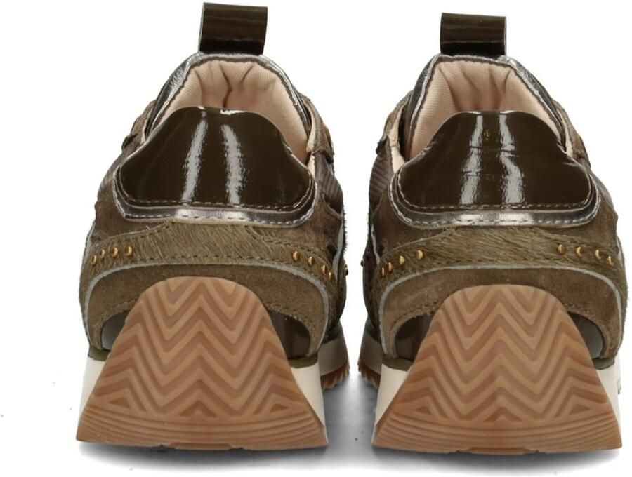 POSH by Poelman Sneakers Valeria 79 Grijs Olijfgroen - Foto 3