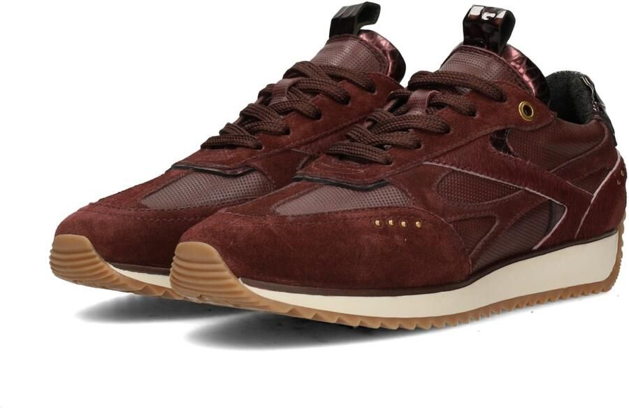 POSH by Poelman Sneakers Valeria 59 Bruin Bordeaux Rood - Foto 3