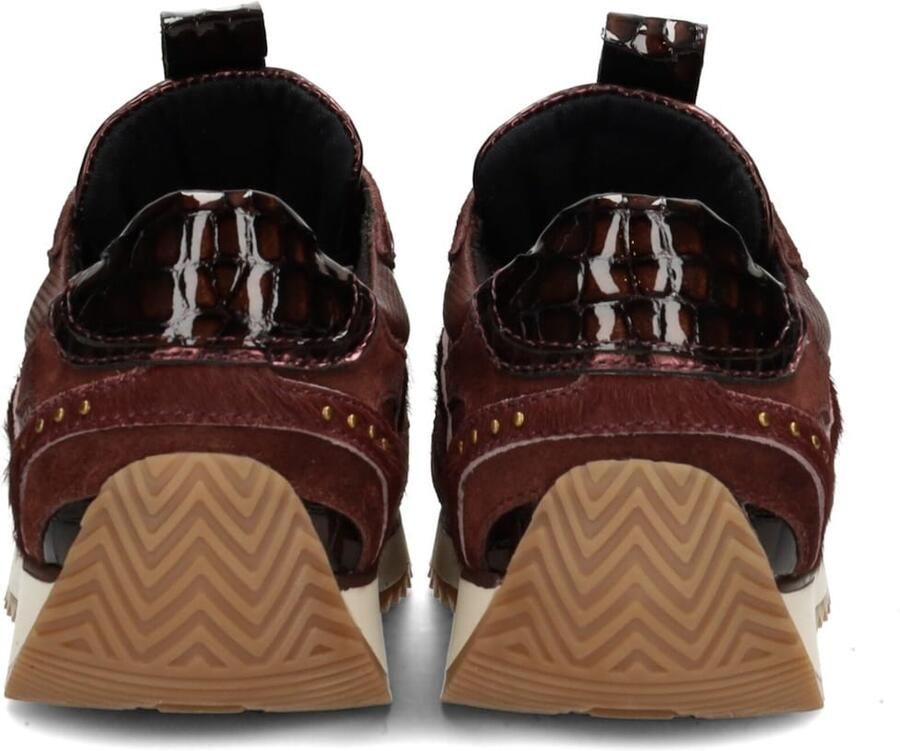 POSH by Poelman Sneakers Valeria 59 Bruin Bordeaux Rood - Foto 4