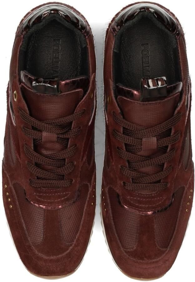 POSH by Poelman Sneakers Valeria 59 Bruin Bordeaux Rood - Foto 5