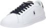 Ralph Lauren Witte Sneakers Ronde Neus Vetersluiting Gewatteerde Binnenzool Versterkte Contrasterende Hiel White Heren - Thumbnail 9