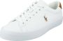 Polo Ralph Lauren Leren Longwood Sneakers met Multicolor Paardenborduursel White Heren - Thumbnail 4