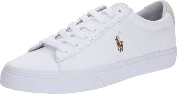 Ralph Lauren Sneakers van een mix van textiel en leer met logostitching - Foto 12