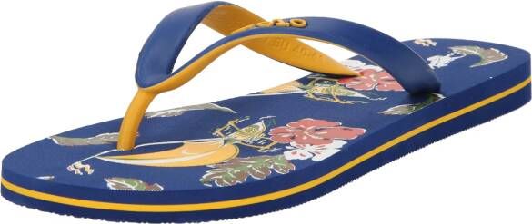 Ralph Lauren Donkerblauwe teenslippers met bloemenpatroon Bolt Blue Heren - Foto 2