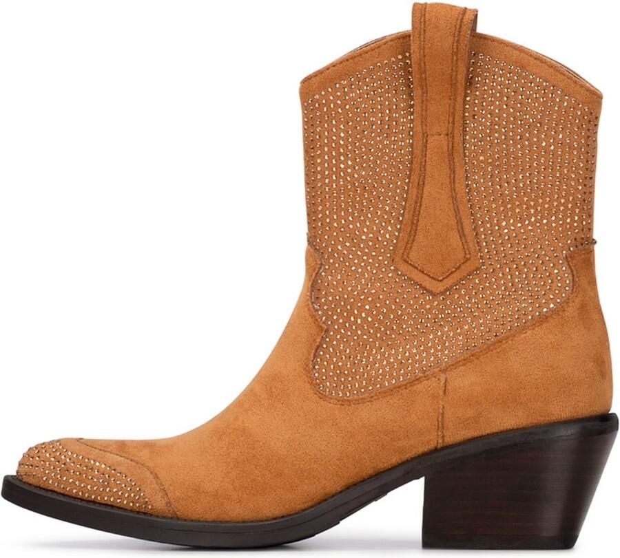 POSH by Poelman Abby cowboylaarzen met glitters cognac - Foto 2