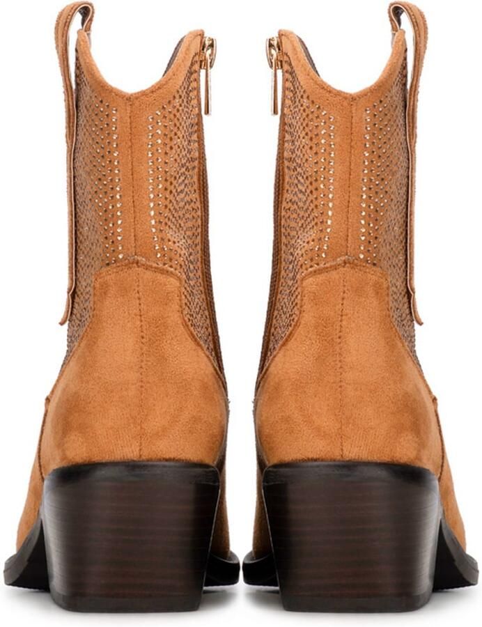 POSH by Poelman Abby cowboylaarzen met glitters cognac - Foto 5