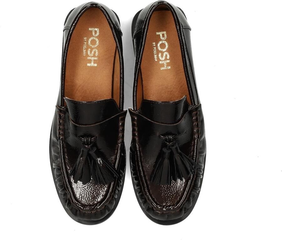 POSH by Poelman RHODE Dames Loafers Donker bruin - Foto 5