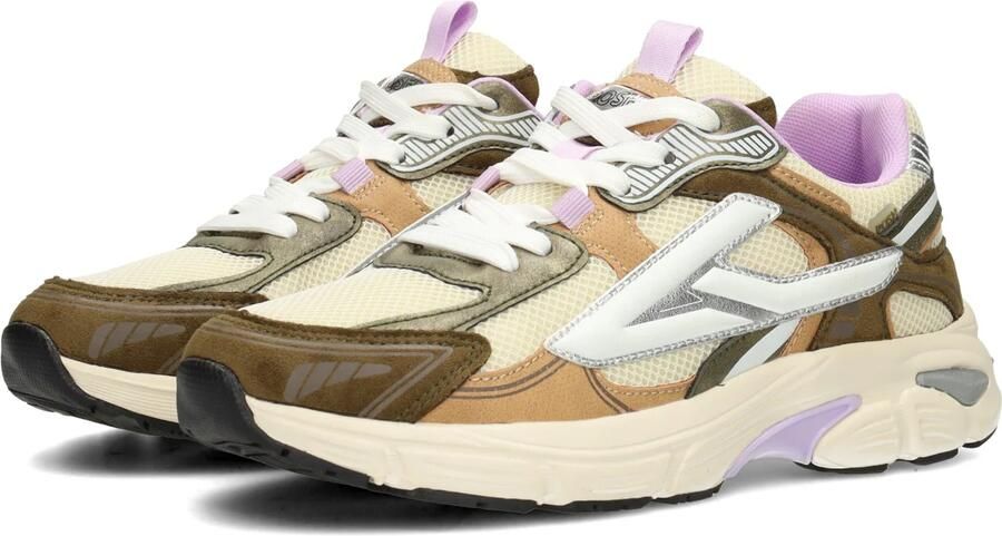 POSH by Poelman GINNY Dames Sneakers Beige met combinatie - Foto 8