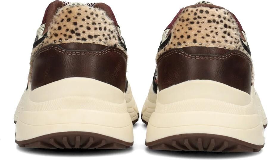 POSH by Poelman ANGY Dames Sneakers Bordeaux met taupe combi - Foto 2