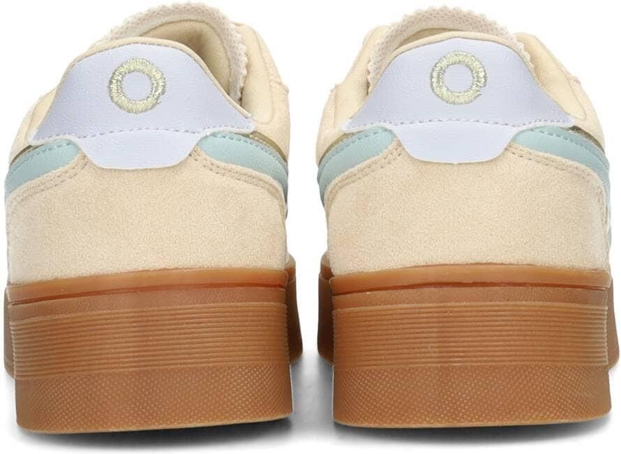 POSH by Poelman GEORGIA Dames Sneakers Beige met mint combinatie - Foto 4
