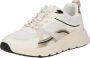 POSH by Poelman KAE Dames Sneakers Wit Met Gouden Combinatie - Thumbnail 4