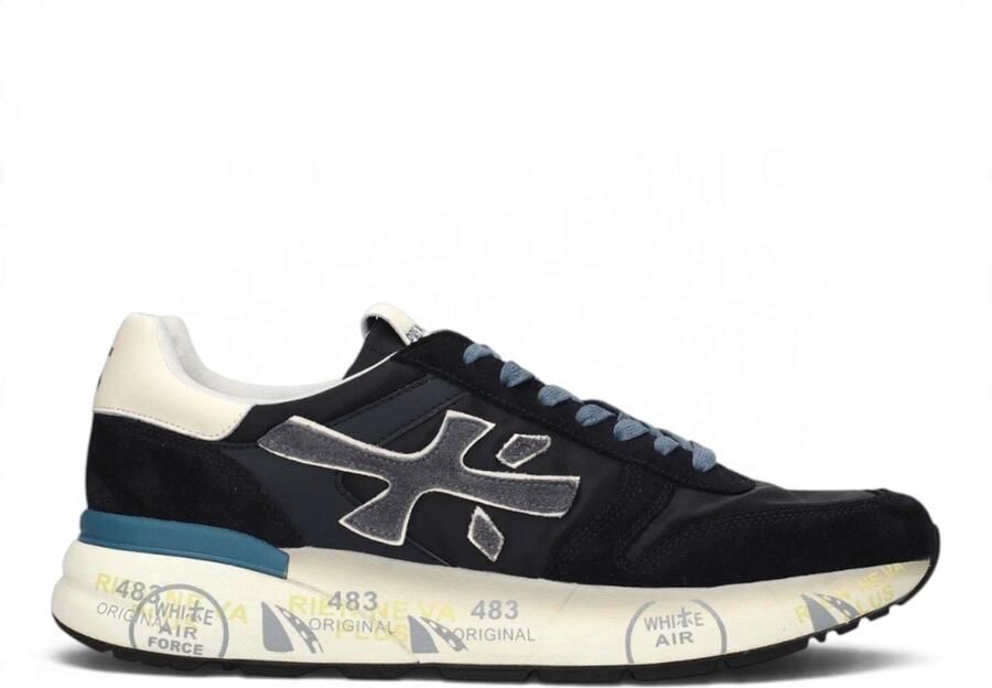 Premiata Blauwe Sneakers voor Stijlvolle Casual Kleding