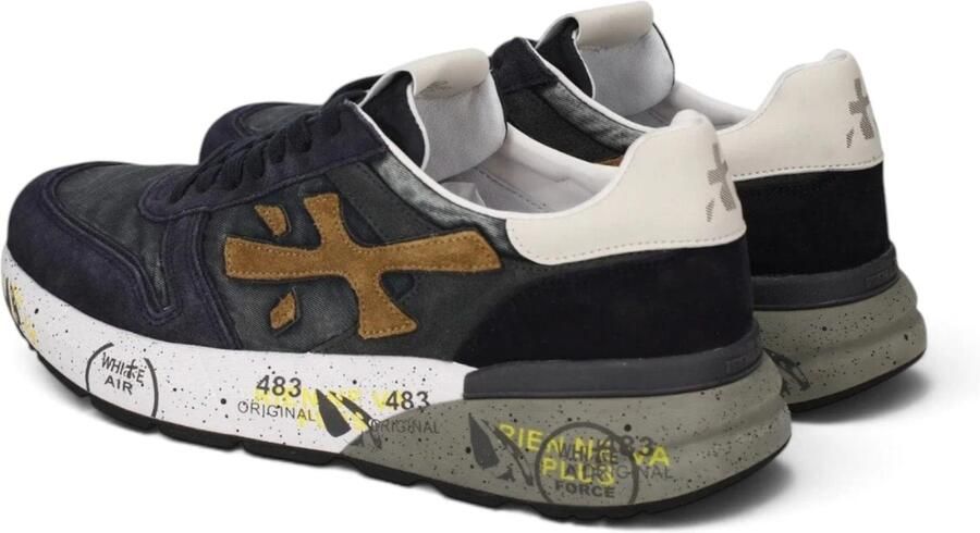 PREMIATA Lage Sneakers Heren Mick Suède Blauw - Foto 15