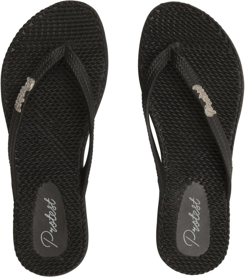 Protest STAMP Slippers Dames Oranje True Black - Foto 4