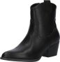 POSH by Poelman JESSIE Dames Enkellaarzen Zwart met slangenprint - Thumbnail 4