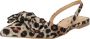 POSH by Poelman Loa slingback loafers met panterprint beige bruin - Thumbnail 4