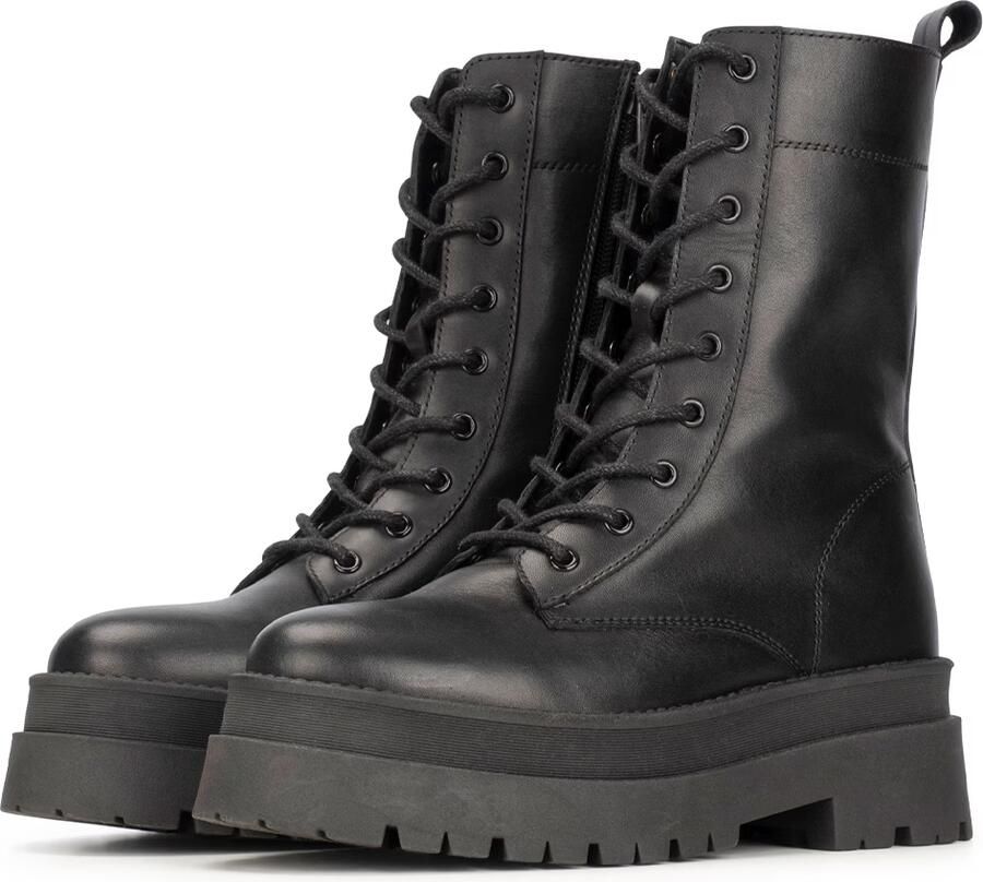 PS Poelman Korio leren veterboots zwart - Foto 3