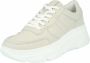 PS Poelman Jola Dames Nubuck Leren Runner Sneakers Licht Grijs - Thumbnail 2