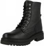 PS Poelman Mink Dames Veter laarzen Zwart - Thumbnail 2
