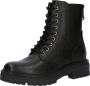 POELMAN leren veterboot zwart Leer Veterboots Dames - Thumbnail 3