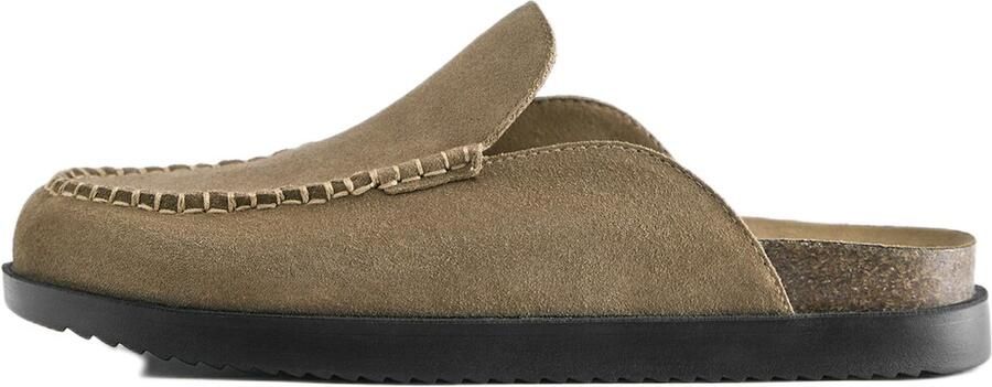 Pull&Bear Clogs lichtbruin