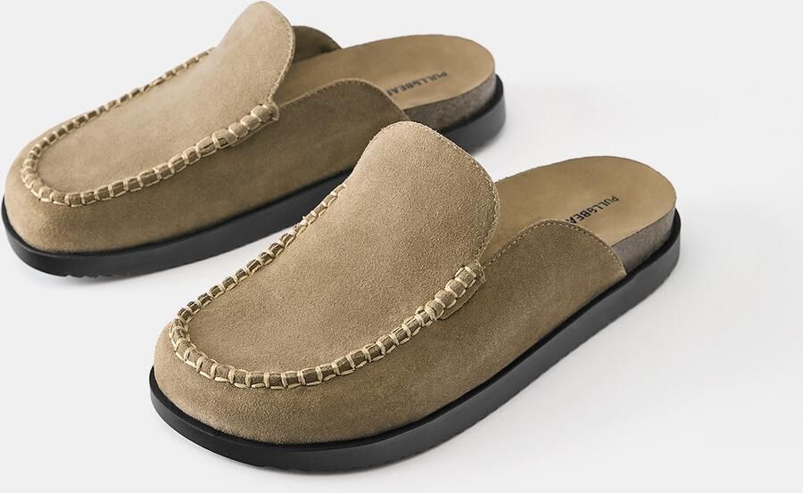 Pull&Bear Clogs lichtbruin - Foto 5