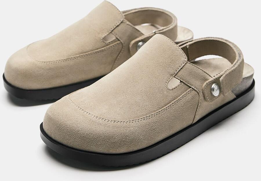 Pull&Bear Clogs taupe - Foto 2