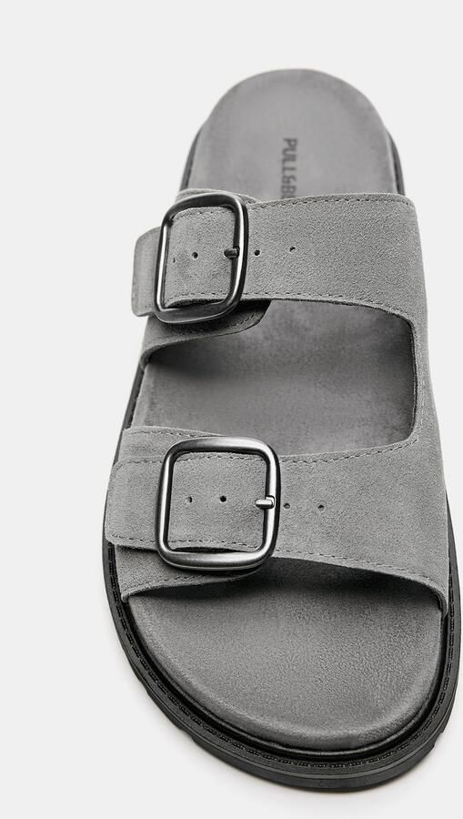 Pull&Bear Muiltjes stone grey - Foto 3
