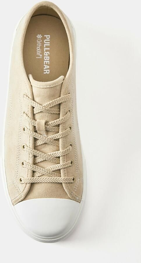 Pull&Bear Sneakers laag 'BAMBA' beige - Foto 4