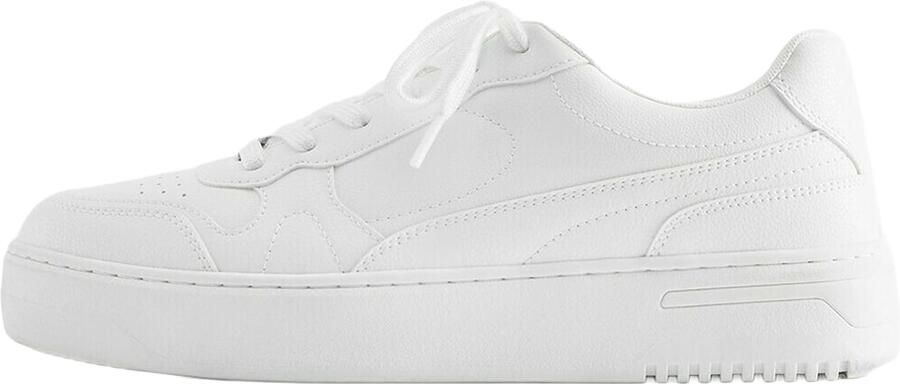 Pull&Bear Sneakers laag 'BAMBA' wit
