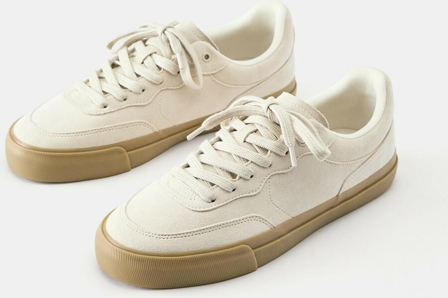 Pull&Bear Sneakers laag crème - Foto 4